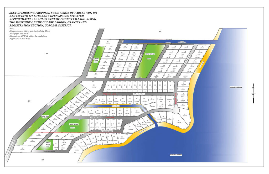 Community Parcel Map CudJoe Lagoon Estate